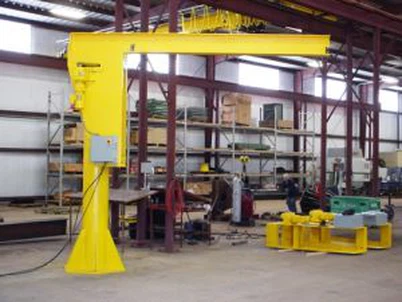 Gweithdy a Ddefnyddiwyd 360 Gradd Colofn Cantilever Jib Crane